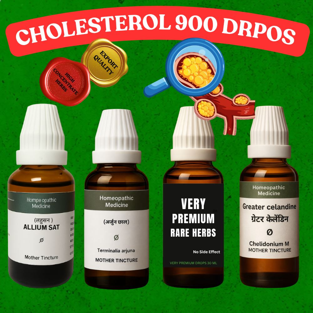 CHOLESTEROL 900 BIOHERBAL® DOUBLE RARE Advanced Export Quality Herbal Formula for Healthy Cholesterol, Triglycerides (TG), Lipid Balance