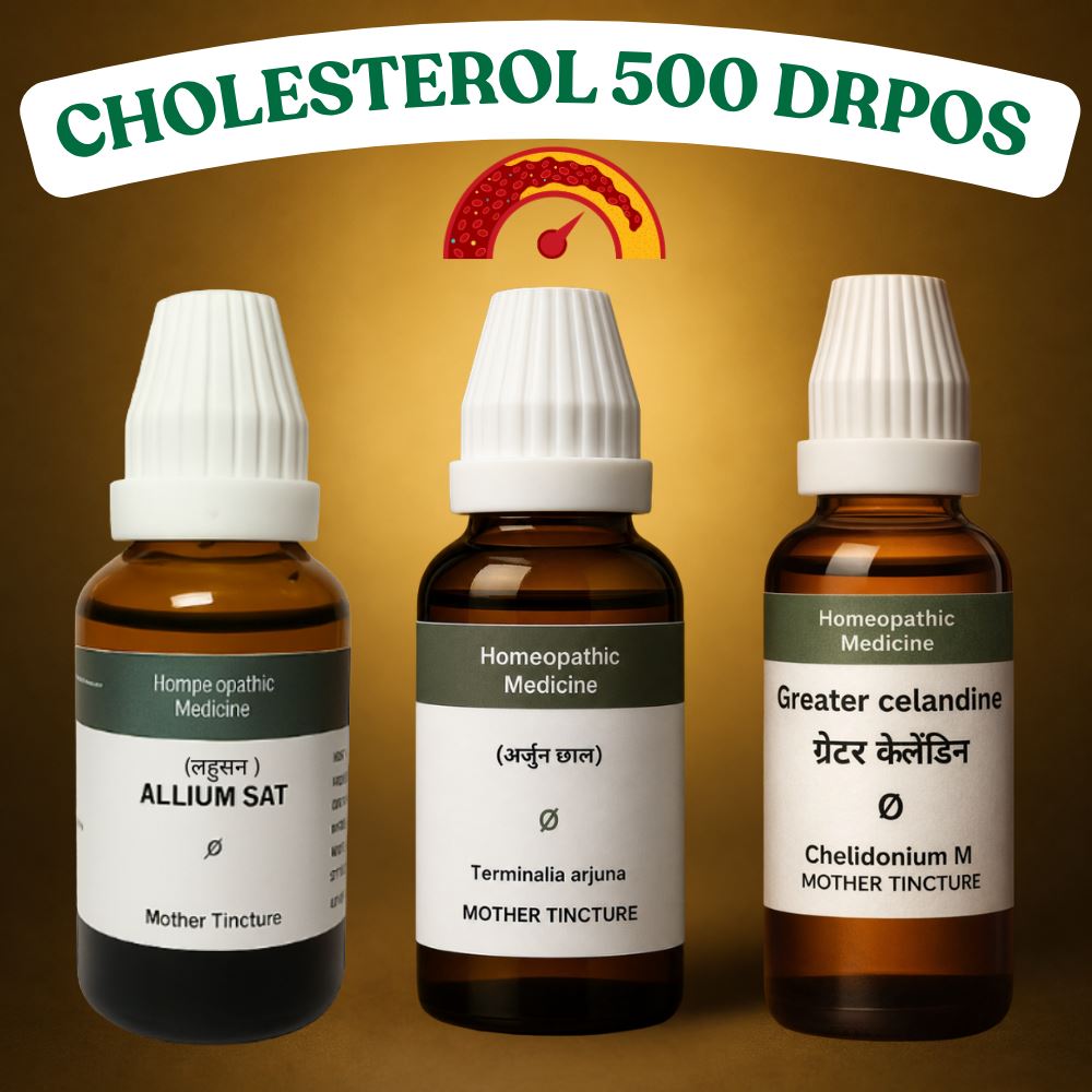 Cholesterol 500 Drops Bioherbal® : A Herbal Blend to Support Healthy Cholesterol, Triglycerides, Liver Function & Overall Wellness