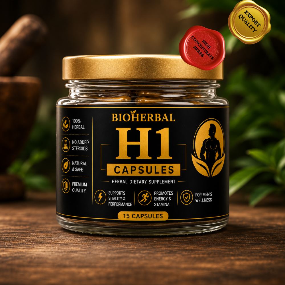H1 Capsules –ULTRA PREMIUM Advanced Herbal Wellness Formula For Men FOR PE AND ED ISSUES AND STAMINA CURRENT OVERNIGHT