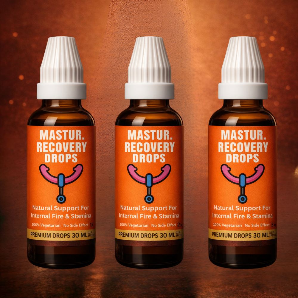 PREMIUM -Mastur. Recovery Drops  Natural Support for Male Vitality, Mind Balance, and Sexual Wellness with Rare Herbs