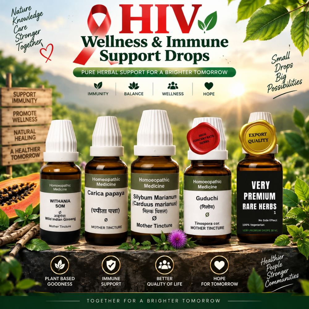 HIV Wellness & Immune Support Drops.BIOHERBAL INTERNATIONAL ULTRA PREMIUM Tincture Formula — Research Information