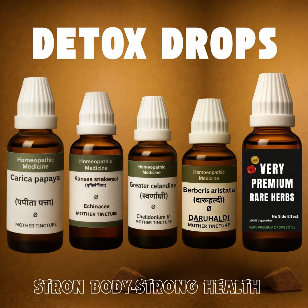 BIOHERBAL® FULL BODY DETOX Advanced Multi-Herbal Detox, Blood Purification & Immunity Complex,Liver ,Intestine,Brain,Bones,Detox body drops 