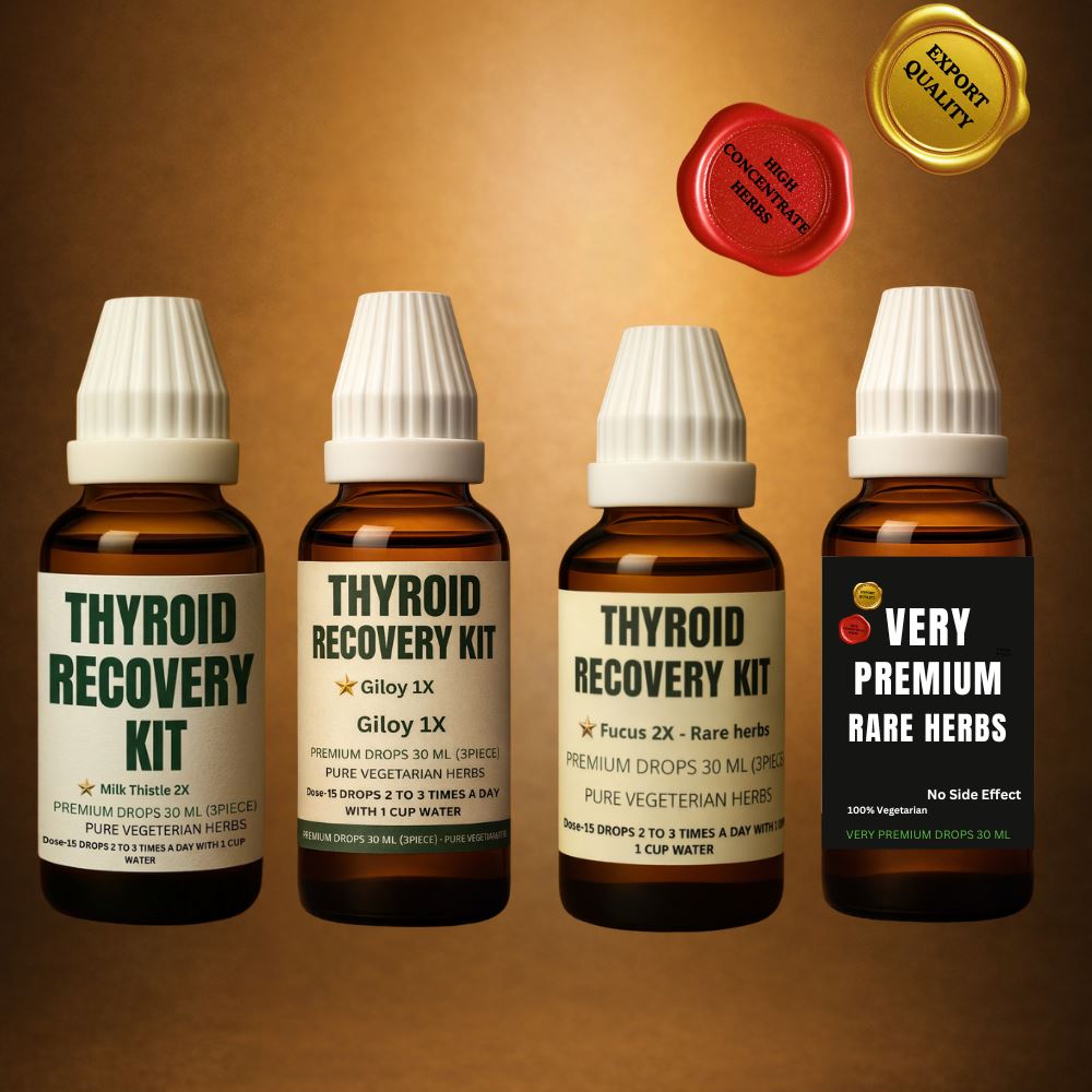 VERY ULTRA PREMIUM THYROID RECOVERY DROPS Premium Botanical Support: Ultra-Export Quality Herbal Blend