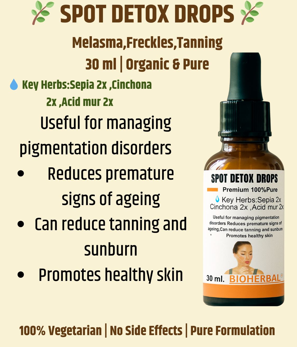 Spot & Melasma,Discoloration ,Skin Detox Drops